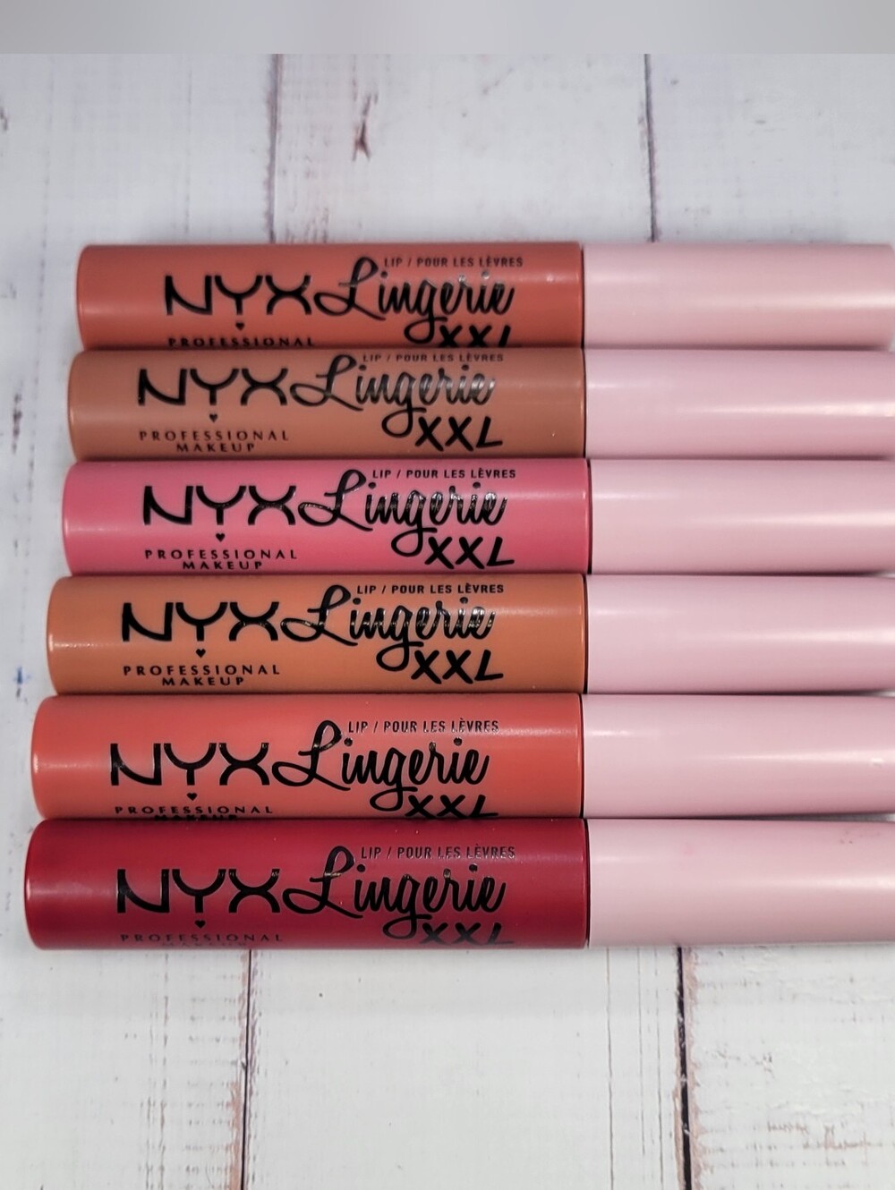 NYX 6 Piece Lip Lingerie XXL Long-Lasting Matte Liquid Lipstick Bundle NEW! - Picture 2 of 9